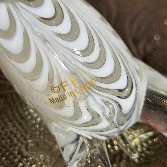 Fitz And Floyd Glass Sculpture Menagerie Polar Bear Gift Art Home Decor - Picture 9 of 9